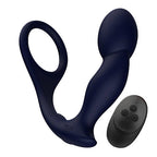 Rev-Pro Remote Controlled Silicone Prostate Massager | Angle View 1 | "side angle showing massager features - angle view"
