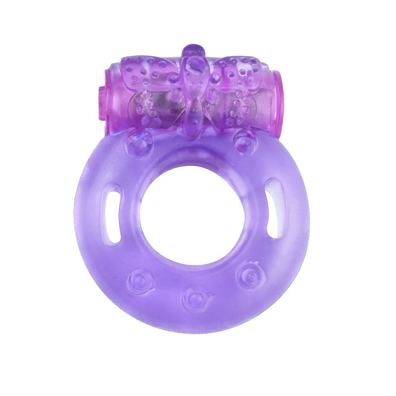 Rev-Rings-Vibrating-Adjustable-Cock-Ring|Front|"adjustable vibrating cock ring with snap closure - front view"