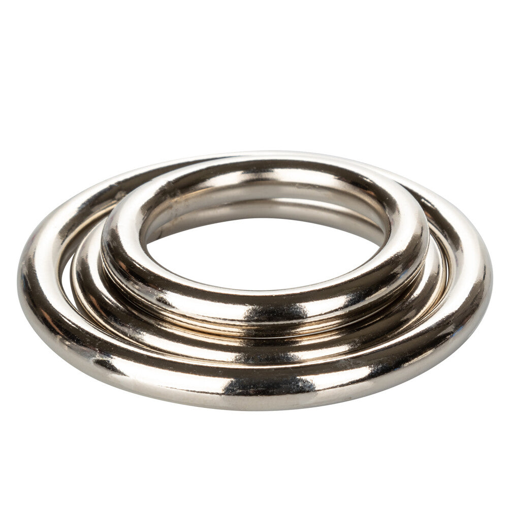 3 Piece Silver Ring Set|Detail View|"Silver ring set - detail view"