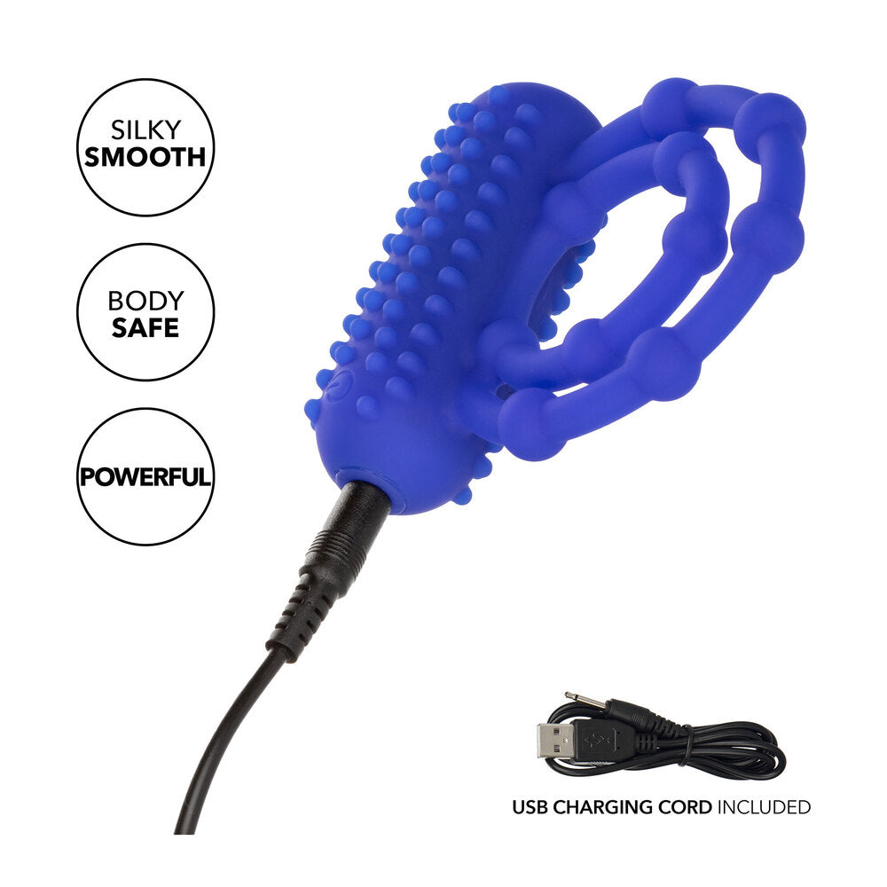 10 Bead Maximus Rechargeable Cock Ring|Detail View|"10 bead device - detail view"