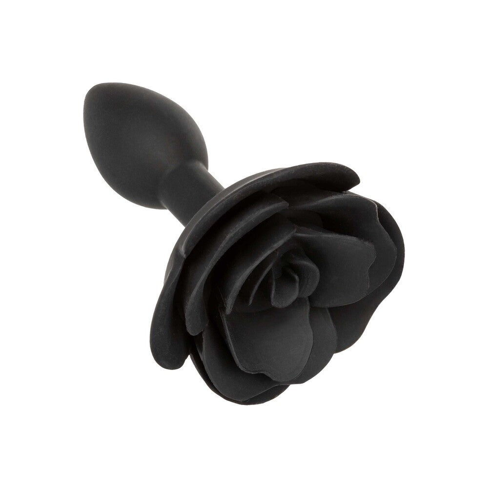 CalExotics Forbidden Small Rose Anal Plug | Side View | "Small rose anal plug - side view"