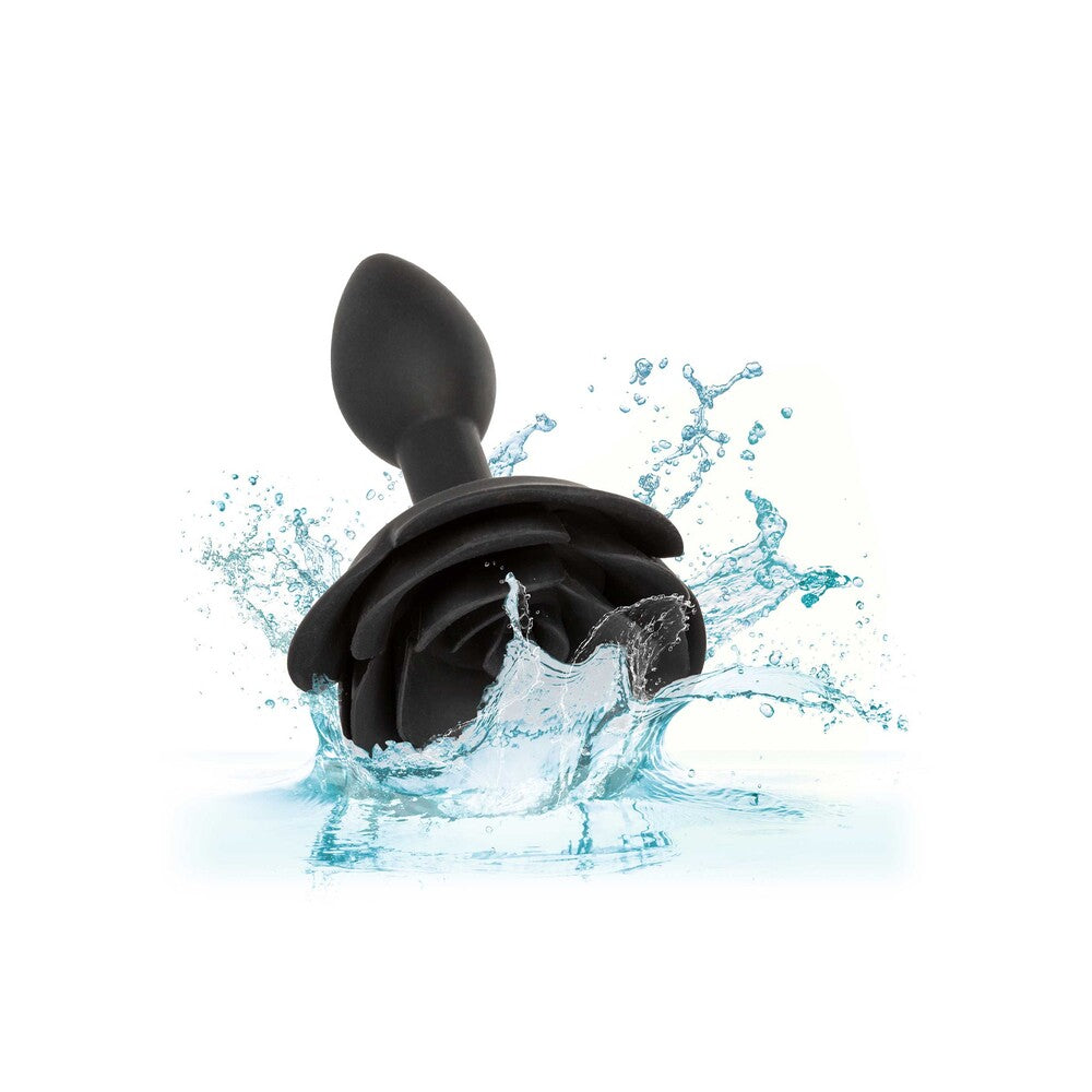 CalExotics Forbidden Small Rose Anal Plug | Detail View | "Small rose anal plug - detail view"