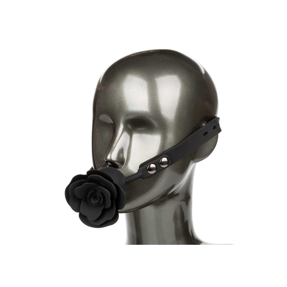 CalExotics Forbidden Removable Rose Gag | Side View | "Removable rose gag - side view"