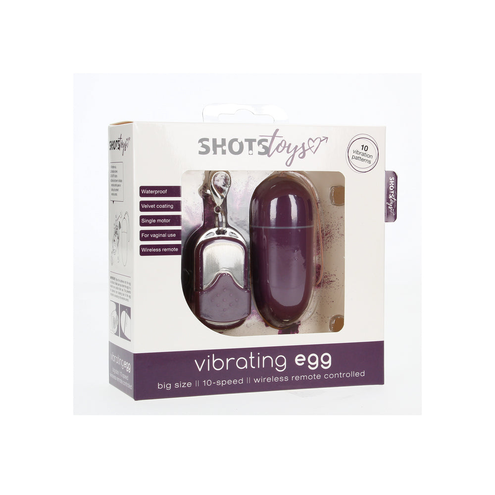 10 Speed Remote Vibrating Egg BIG Purple|Control View|"Purple egg - controls"