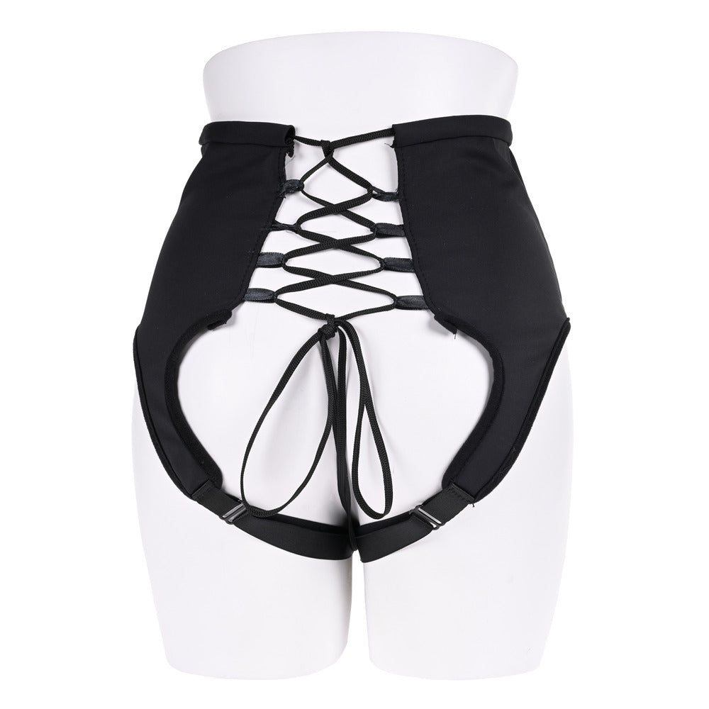 Sportsheets High Waisted Corset Strap On | Side View | Feature Detail