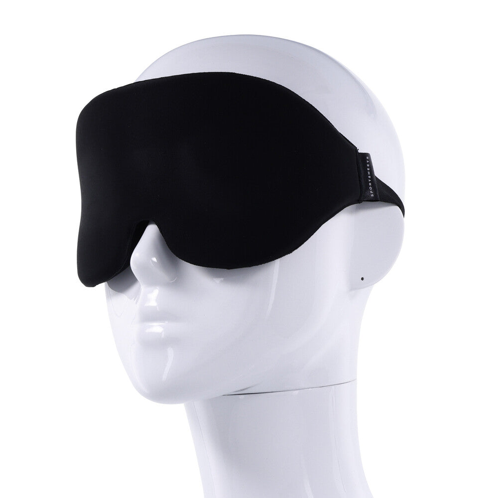 Sportsheets Blackout Blindfold | Front View | "Premium blindfold - front view"