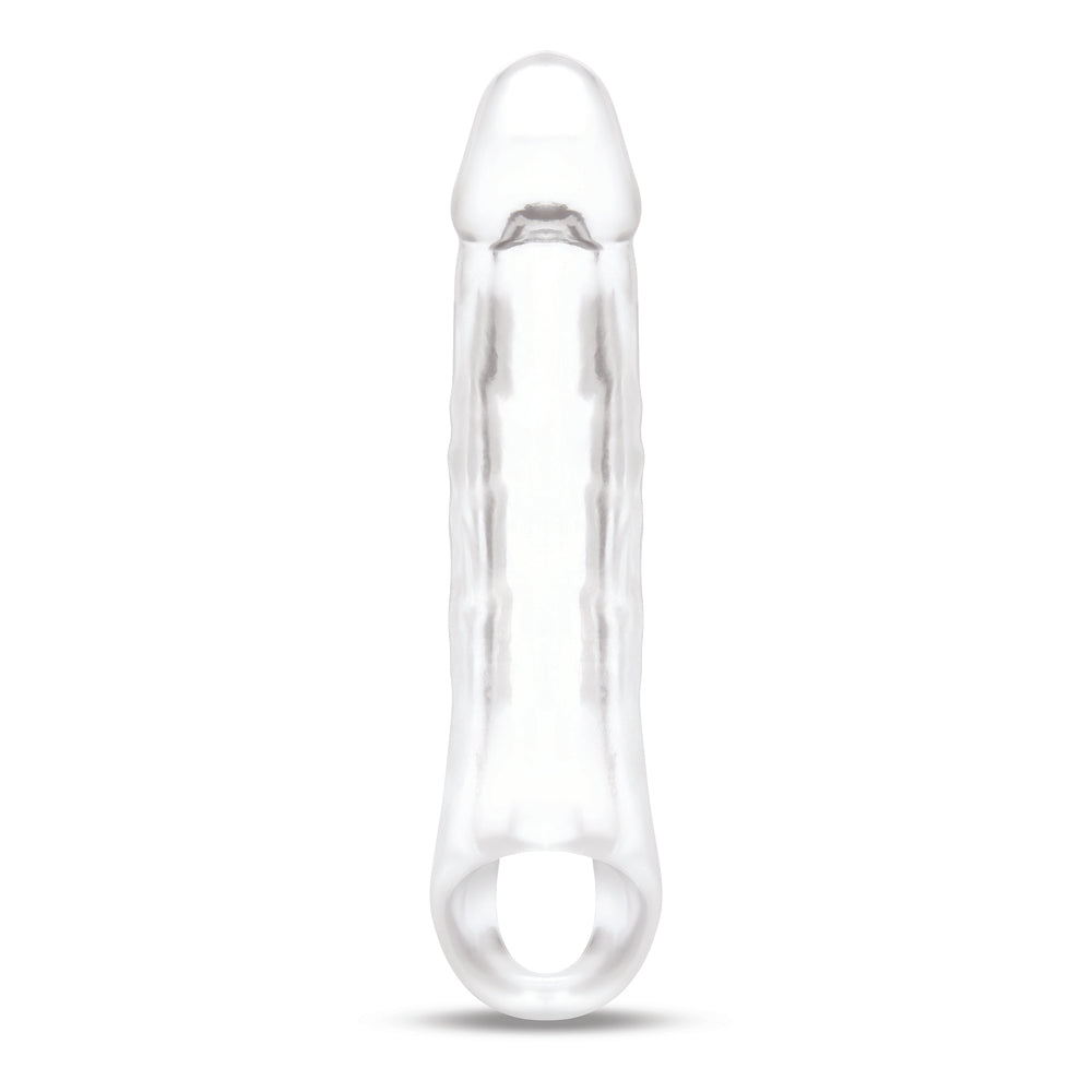 Size Up Clear Penis 2 Inch Extender|Size View|"Clear enhancer - size guide"