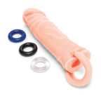 Size Up Silicone Realistic 1 Inch Extender|Feature View|"Silicone enhancer - features"