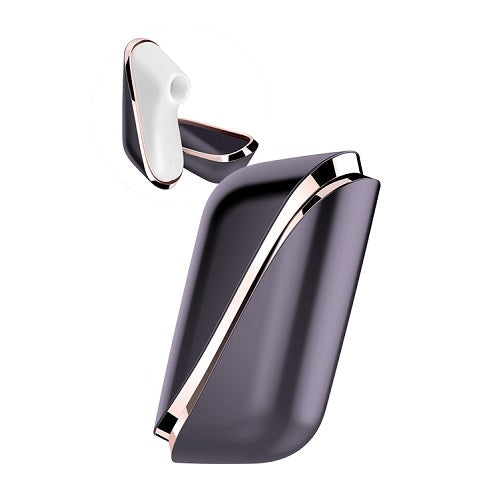 Satisfyer-Pro-Traveler|Front View|"compact travel stimulator in white - front view"