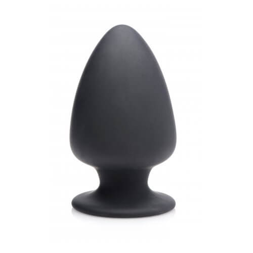 SilexD-Dual-Density-Medium-Silicone-Butt-Plug-4-5-inches|Front|"4.5 inch dual density plug - front view"