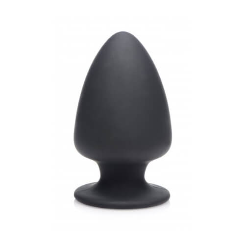 SilexD-Dual-Density-Small-Silicone-Butt-Plug-3-5-inches|Front|"3.5 inch dual density plug - front view"