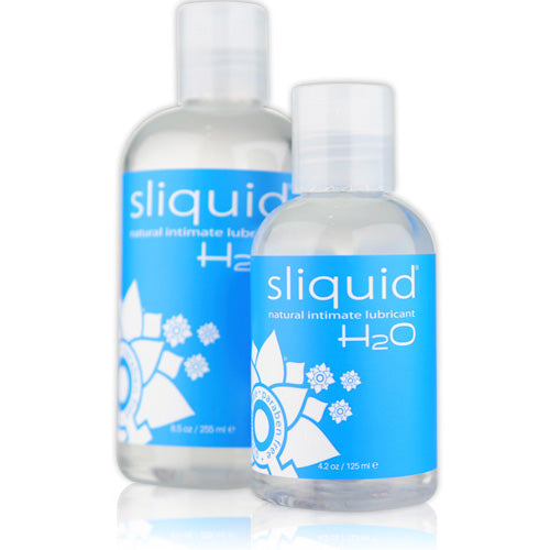 Sliquid Naturals H20 Waterbased Lubricant-125ml | Front View | Natural lubricant