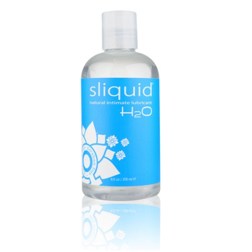 Sliquid Naturals H20 Waterbased Lubricant-255ml | Front View | Water-based formula