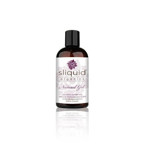 Sliquid Organics Natural Gel Thick Lubricant-255ml | Front View | Dense organic gel