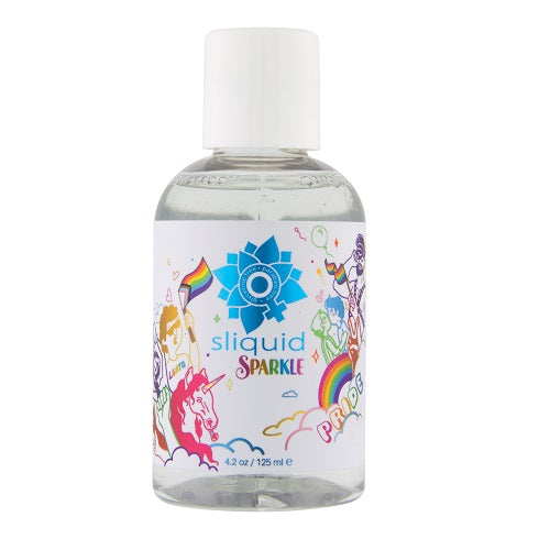 Sliquid Sparkle H20 Waterbased Lubricant-125ml | Front View | "water based lubricant large - front view"