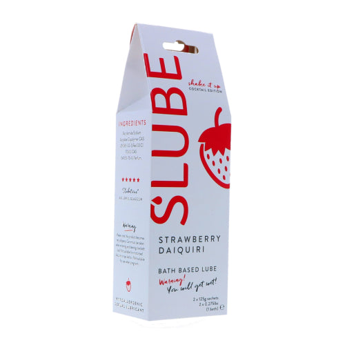 Slube Strawberry Daiquiri Water Based Bath Gel 250g Adult Toys Direct