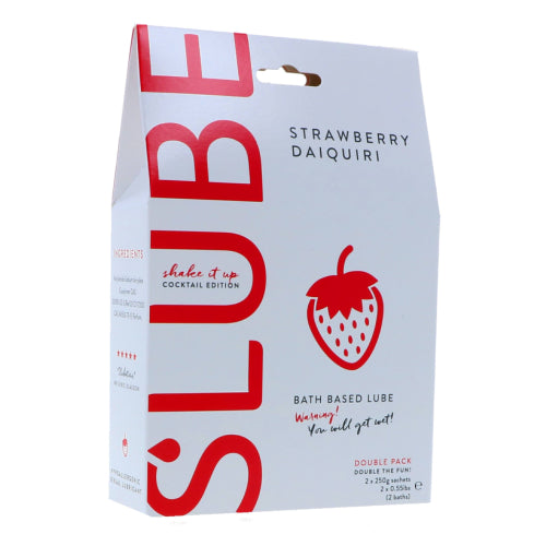 Slube Strawberry Daiquiri Water Based Bath Gel 500g Adult Toys Direct