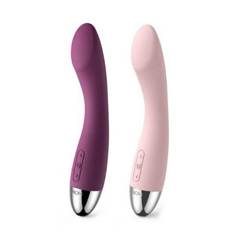 Svakom Amy G-Spot Vibrator | Front View | Silicone g-spot vibrator with ergonomic curve