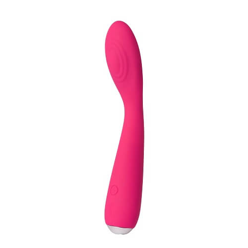Svakom-Iris-Clitoral-And-G-Spot-Vibrator|Front View|"dual stimulation vibrator in purple - front view"