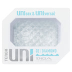 Tenga UNI Diamond Sleeve Masturbator | Side View | "Diamond sleeve masturbator - side view"