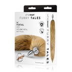 Furry Tales Foxtail Butt Plug | Detail View | "Fox tail plug - detail view"