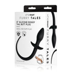 Furry Tales Doggy Tail Butt Plug | Side View | "Doggy tail plug - side view"