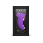 LELO Sona 2 Travel Clitoral Massager Purple|Detail View|"sonic clitoral massager - detail view"
