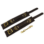 BOUND Nubuck Leather Ankle Restraints | Detail View | Close-up of buckle mechanism