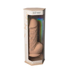 SilexD 8.5 inch Realistic Silicone Dual Density Girthy Dildo with Suction Cup with Balls