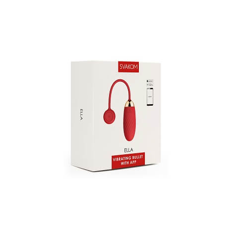 Svakom-Ella-APP-Controlled-Silicone-Vibrating-Egg-Red|Detail View|"vibrating egg controls - detail view"