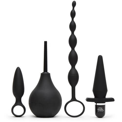 Fifty Shades of Grey Pleasure Overload Take It Slow Anal Beginners Kit | Detail View | "Anal beginners kit - detail view"