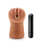 Julieta-Realistic-Male-Vibrator|Front View|"realistic male vibrator in flesh tone - front view"