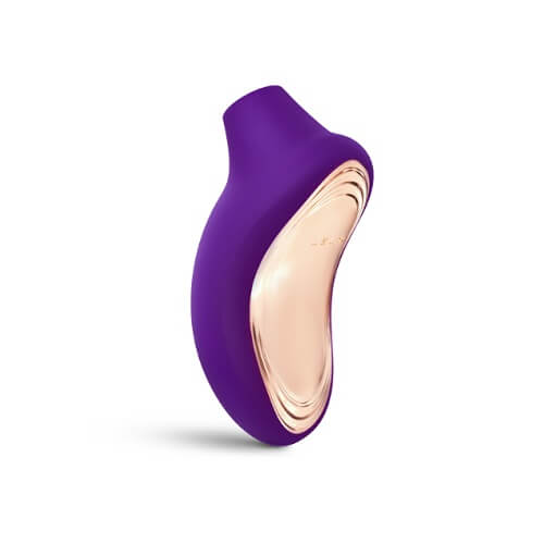 LELO-SONA-2-Sonic-Clitoral-Massager-Purple|Detail|"stimulation head close up - detail view"