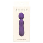 Loving-Joy-10-Function-Magic-Wand-Vibrator-Purple|Detail|"massage head texture - detail view"