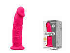 SilexD-9-inch-Realistic-Silicone-Dual-Density-Dildo-with-Suction-Cup-Pink|Detail|"dual density material - detail view"