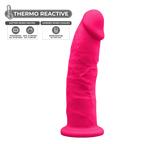 SilexD-9-inch-Realistic-Silicone-Dual-Density-Dildo-with-Suction-Cup-Pink|Side|"suction cup base detail - side view"