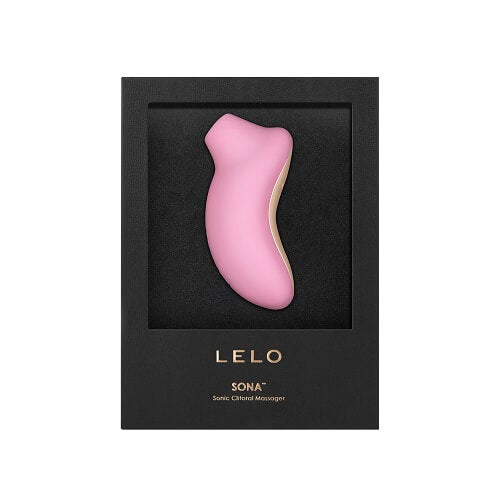LELO-SONA-Sonic-Clitoral-Massager-Pink|Back|"control interface and charging - back view"