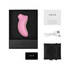 LELO-SONA-Sonic-Clitoral-Massager-Pink|Package-Back|"usage instructions and care - package back view"