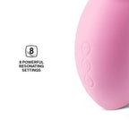 LELO-SONA-Sonic-Clitoral-Massager-Pink|Package-Side|"product features panel - package side view"