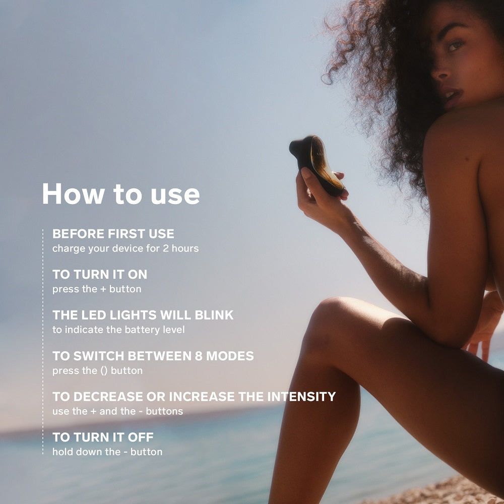 LELO SONA Sonic Clitoral Massager - Black