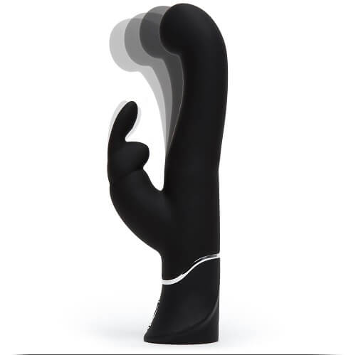Happy-Rabbit-G-Spot-Stroker-Rechargeable-Rabbit-Vibrator|Back|"control panel and charging port - back view"