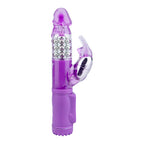 Jessica-Rabbit-Plus-Vibrator-Purple|Side|"flexible shaft and rabbit ears design - side view"