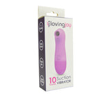 Loving Joy 10 Function Clitoral Suction Vibrator Pink | Package Side View | "product packaging side - package side view