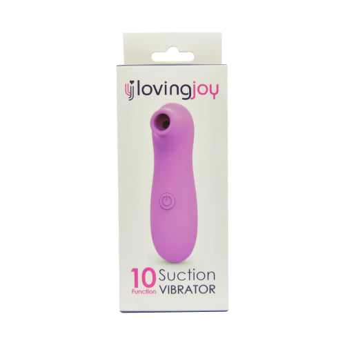 Loving Joy 10 Function Clitoral Suction Vibrator Pink | Package View | "product packaging front - package view"