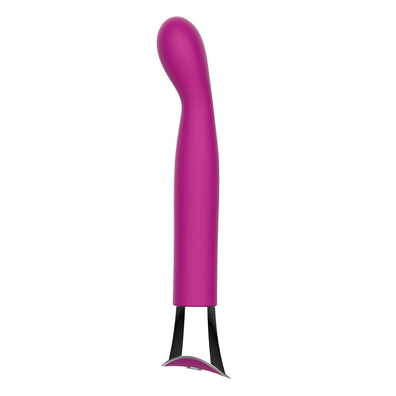 Loving Joy 10 Function Silicone G Spot Vibrator Purple|Main View|"Purple G-spot vibrator - main view"