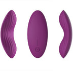 Svakom-Eden-App-Controlled-Clitoral-Stimulator|Front|"sleek purple app-controlled wearable clitoral stimulator - front view"