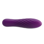 Svakom Tulip Rechargeable Bullet Vibrator Purple | Side View | "purple bullet vibrator shown from side - side view"