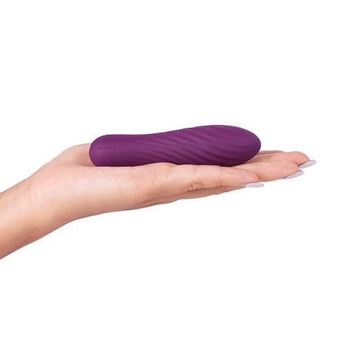 Svakom Tulip Rechargeable Bullet Vibrator Purple | Angle View | "purple bullet vibrator shown at angle - angle view"