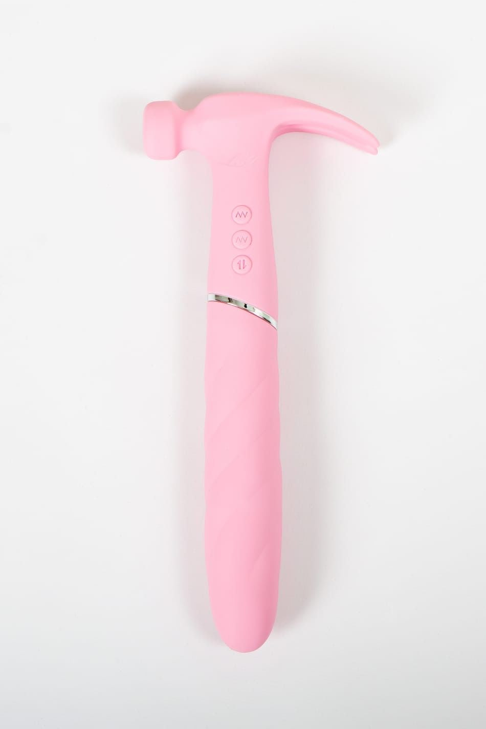 Love Hamma The Ultimate Vibrator Straight Pink | Angle View 2 | "different angle showing design - angle view"