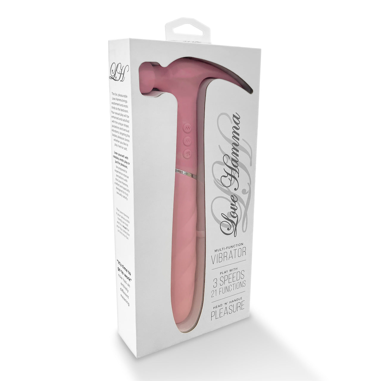Love Hamma The Ultimate Vibrator Straight Pink | Package View | "product packaging - package view"